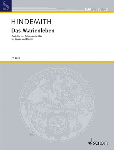 Paul Hindemith: Hindem.,P.          :Das Ma... /ka /ssolo,klav /BR, Noten