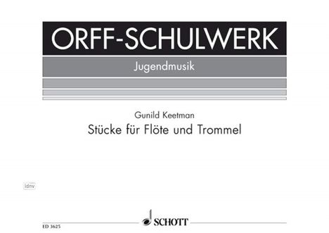 Gunild Keetman: Stücke für Flöte und Trommel, Noten