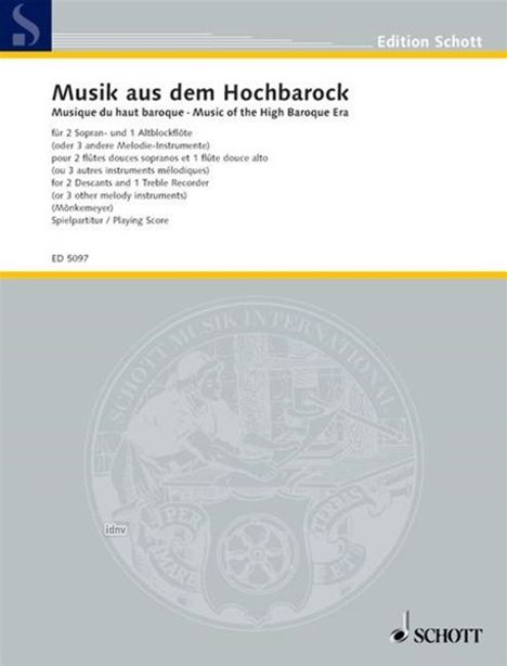 Musik aus dem Hochbarock, Noten