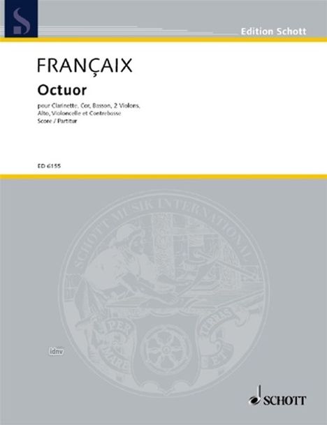 Jean Francaix: Octuor (1972), Noten