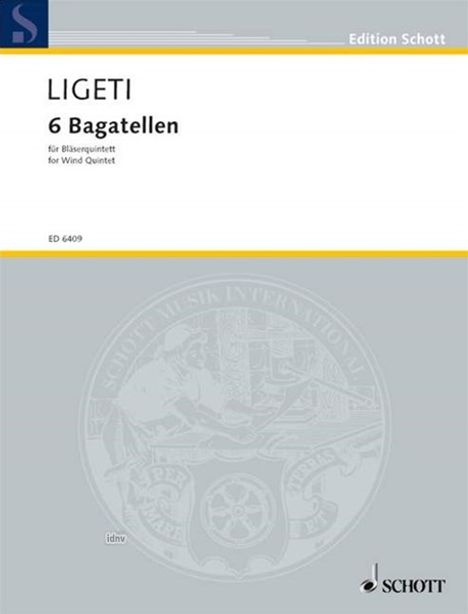 György Ligeti: Sechs Bagatellen, Noten