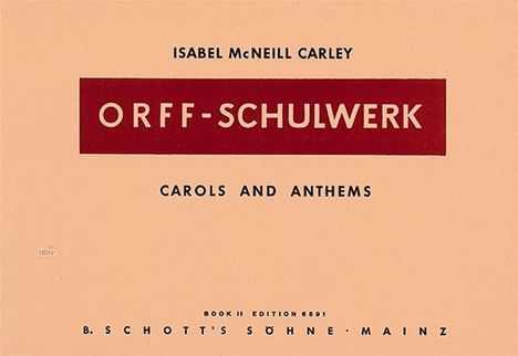 Carols and Anthems, Noten