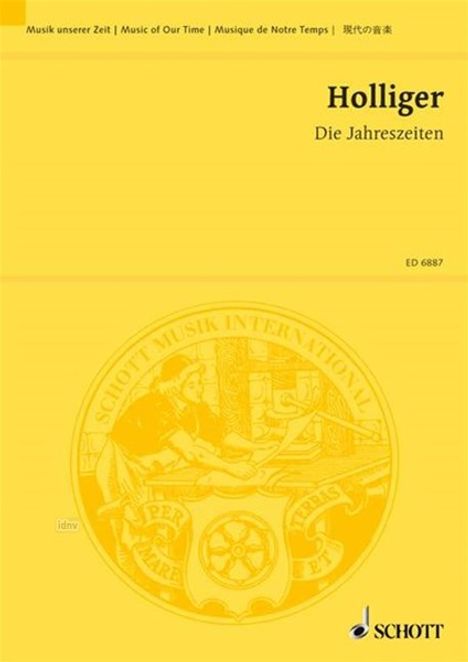 Heinz Holliger: Die Jahreszeiten, Noten