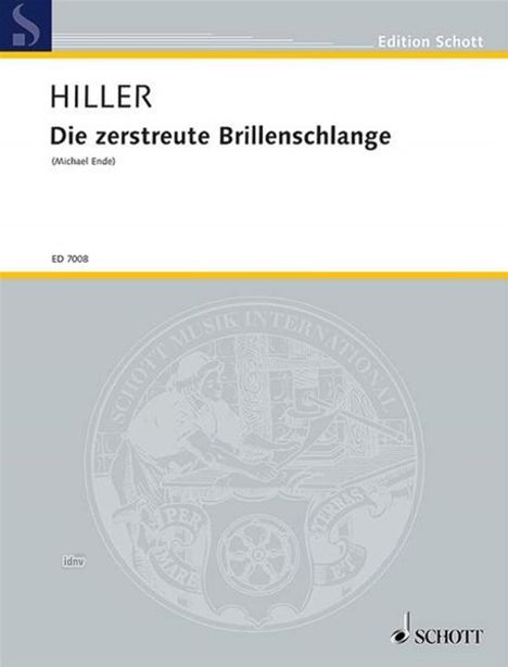 Wilfried Hiller: Die zerstreute Brillenschlange, Noten