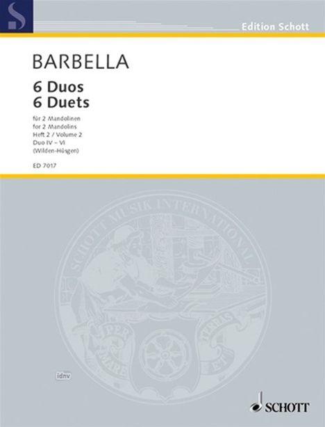Emanuele Barbella: Sechs Duos, Noten
