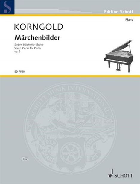 Erich Wolfgang Korngold: Korngold,E.W.       :Märchenbilder op.3 /Klav, Noten