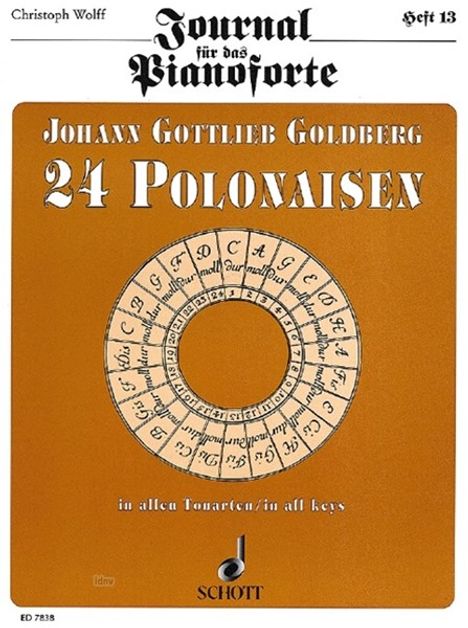 Johann Gottlieb Goldberg: 24 Polonaisen in allen Tonarte, Noten