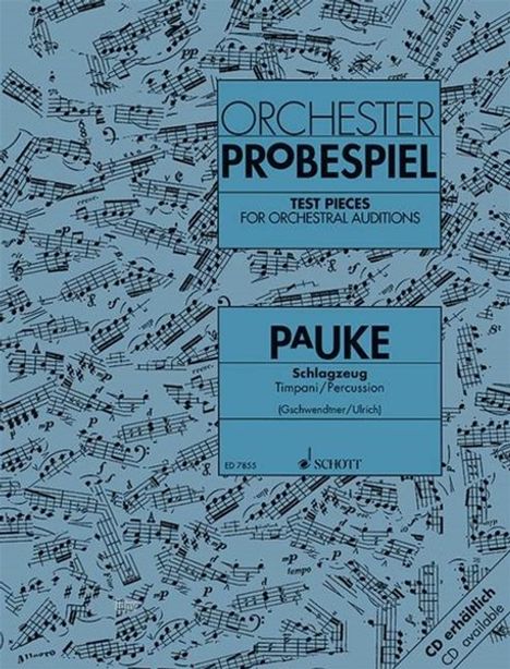 Orchester-Probespiel Pauke / Schlagzeug, Buch