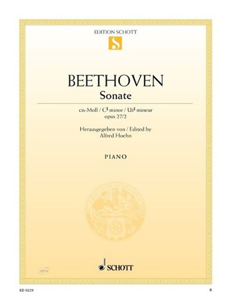 Ludwig van Beethoven: Sonate cis-Moll op. 27/2 (1802), Noten