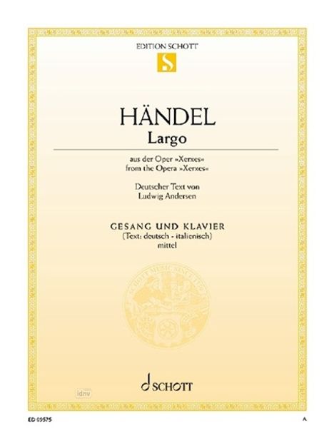 Georg Friedrich Händel: Xerxes, Noten