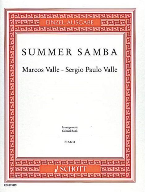 Marcos Valle: Summer Samba (Bock), Noten