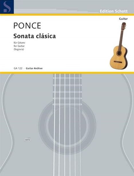 Manuel Maria Ponce: Sonata clasica, Noten