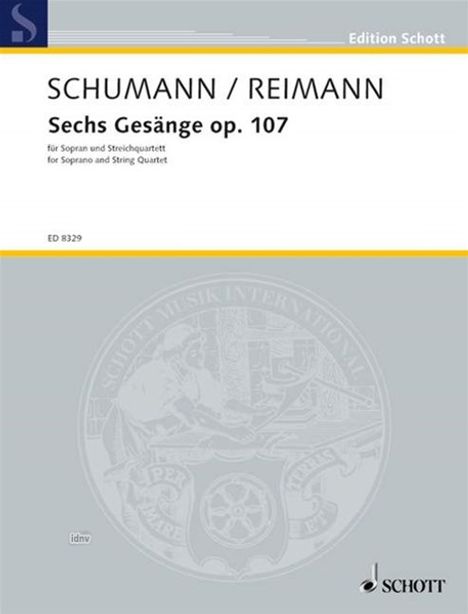 Aribert Reimann: Sechs Gesänge op. 107, Noten