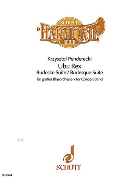 Krzysztof Penderecki: Ubu Rex, Noten