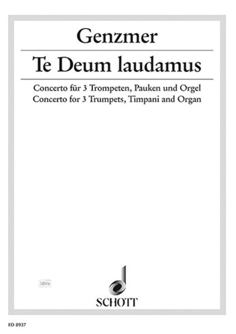 Harald Genzmer: Te Deum laudamus GeWV 427, Noten