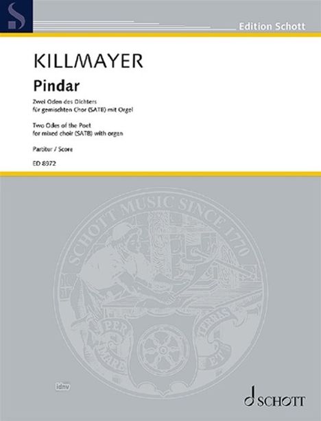 Wilhelm Killmayer: Pindar, Noten