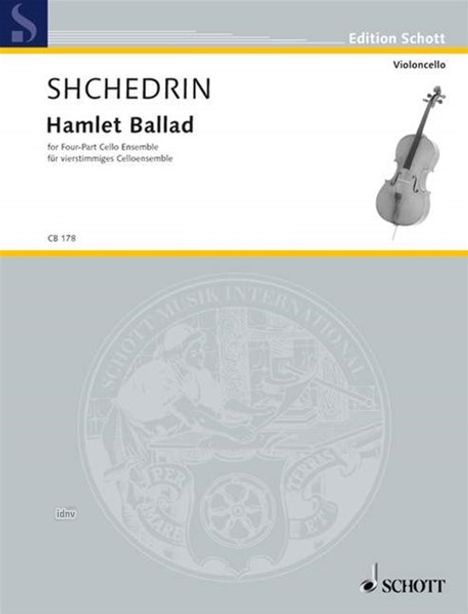 Rodion Schtschedrin: Hamlet Ballad, Noten