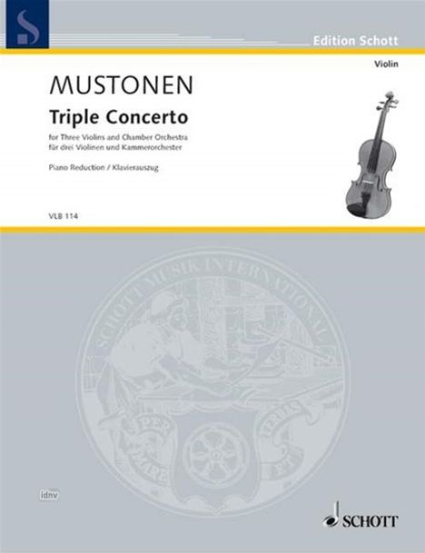 Olli Mustonen: Triple Concerto, Noten