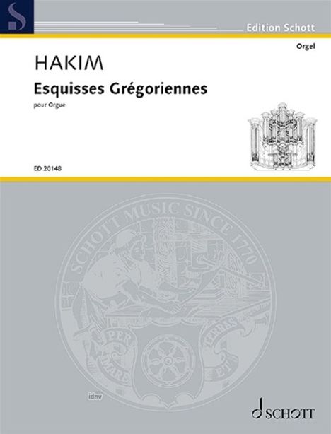 Naji Hakim: Esquisses Grégoriennes (2006), Noten