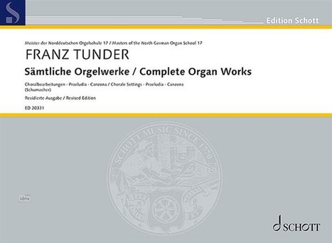 Franz Tunder: Sämtliche Orgelwerke, Noten