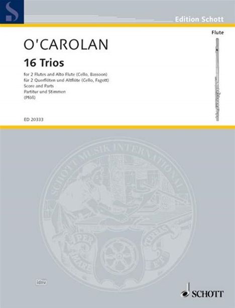 Turlough O'Carolan: 16 Trios, Noten