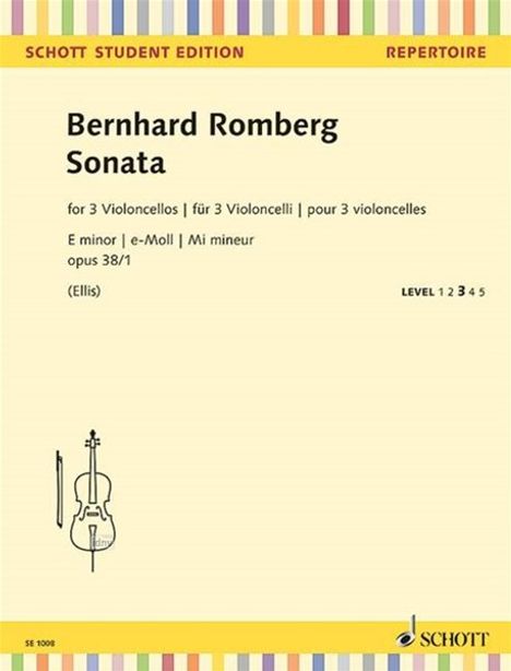 Bernhard Romberg: Sonata e-Moll op. 38/1, Noten