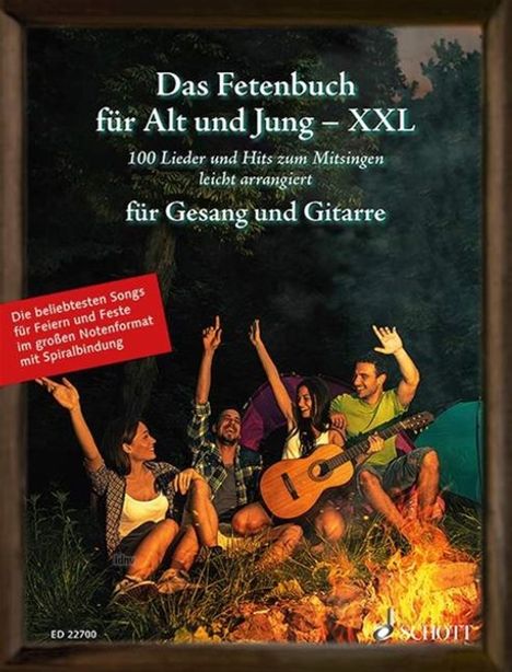 Das Fetenbuch für Alt und Jung - XXL. Gesang und Gitarre, Noten