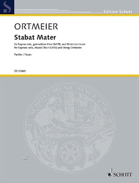 Philipp Ortmeier: Stabat Mater, Noten