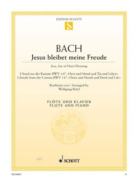 Johann Sebastian Bach: Jesus bleibet meine Freude, Noten