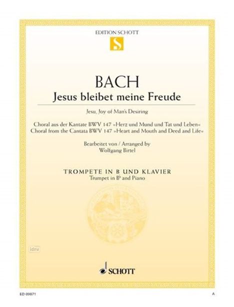 Johann Sebastian Bach: Jesus bleibet meine Freude, Noten