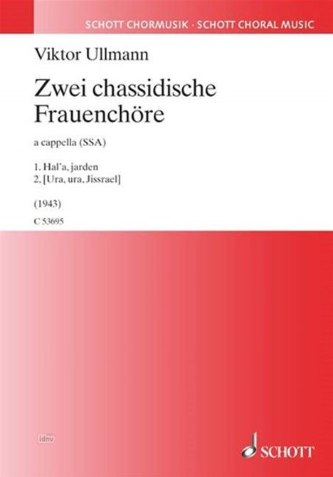 Viktor Ullmann: Zwei chassidische Frauenchöre (1943), Noten