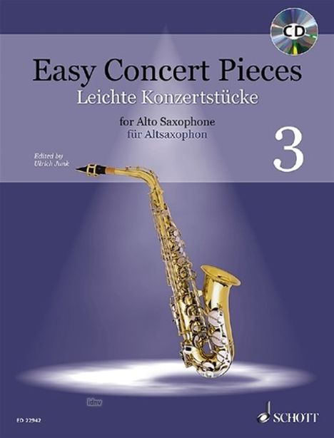 Easy Concert Pieces Bd. 3. Alt-Saxophon und Klavier/+CD, Buch