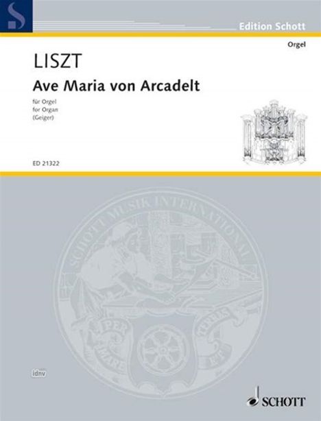 Franz Liszt: Ave Maria von Arcadelt, Noten