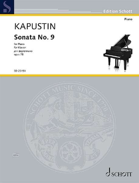 Nikolai Kapustin: Sonata No. 9 op. 78 (1995), Noten