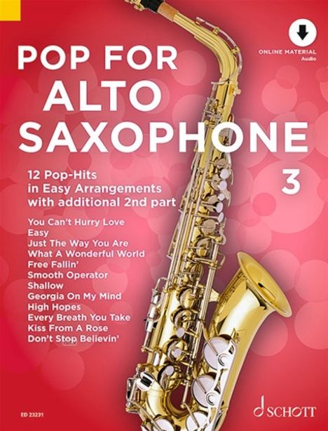 Pop For Alto Saxophone 3, Buch