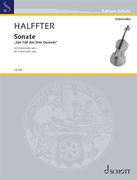 Pedro Halffter: Sonate für Violoncello solo (2022 - 2023), Noten