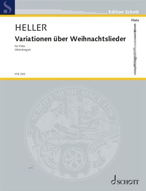 Barbara Heller: Variationen über Weihnachtslieder für Flöte (Blockflöte) solo (2013), Noten