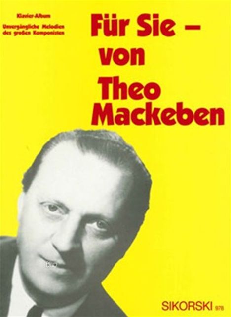 Theo Mackeben: Mackeben, Theo      :Für Sie - von Theo Mackeb, Noten