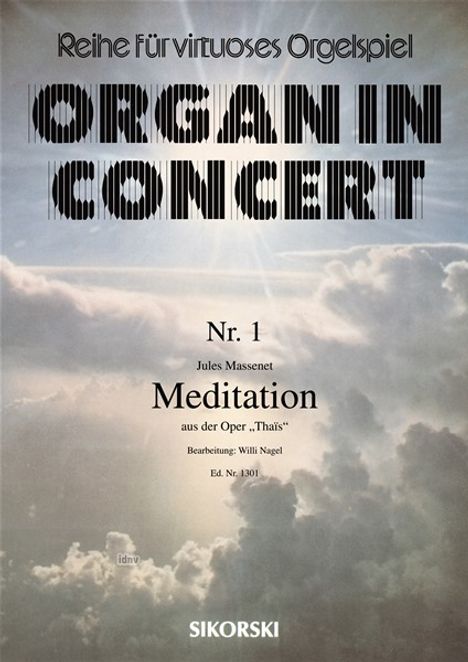 Jules Massenet: Meditation aus der Oper "Thais, Noten