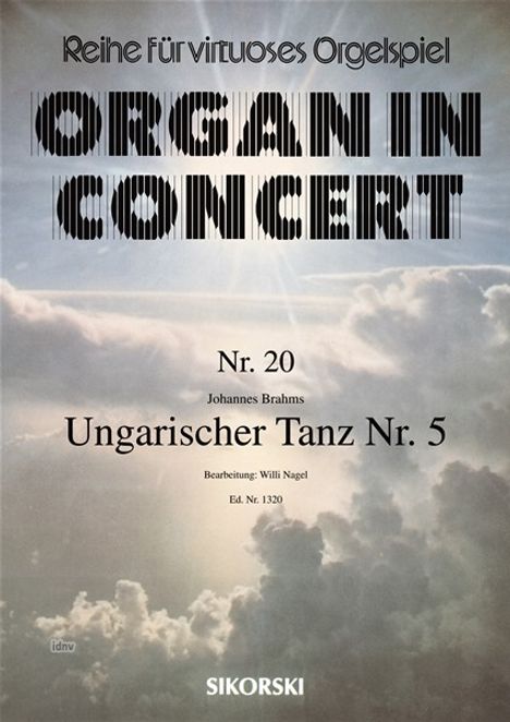 Johannes Brahms: Ungarischer Tanz Nr. 5, Noten