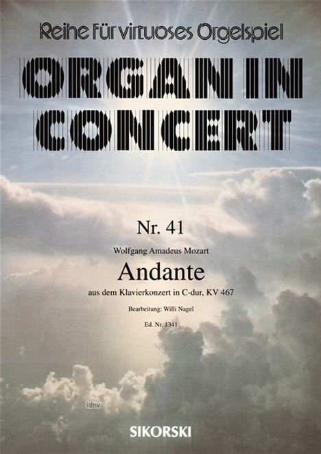 Wolfgang Amadeus Mozart: Mozart,W.A. /Bea:Nag:Andante aus dem ...467 /Org-E, Noten