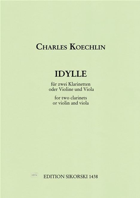 Charles Koechlin: Idylle, Noten