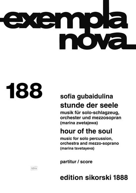 Sofia Gubaidulina: Stunde der Seele, Noten
