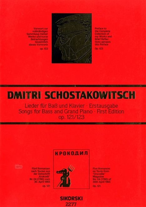 Dmitri Schostakowitsch: 5 Romanzen - Vorwort zur volls, Noten