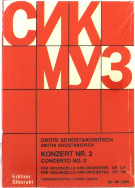 Dmitri Schostakowitsch: Schostak.,D.        :Konz... /TP /Vc-solo,Orch /KT, Noten