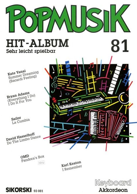 Popmusik Hit-Album, Heft 81, Noten