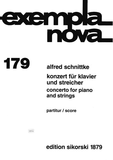 Alfred Schnittke: Schnittke,A.        :Kon... /TP /Klav-solo,Str /KT, Noten