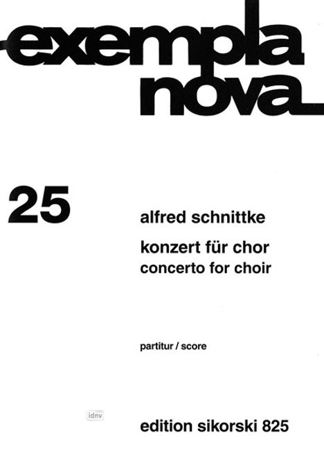 Alfred Schnittke: Konzert, Noten