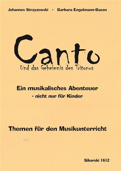 Johannes Strzyzewski: Canto und das Geheimnis des Tr, Noten