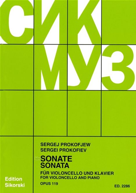 Sergej Prokofjew: Prokofjew,S.        :Sonate op.119 /Vc,Klav /KT, Noten